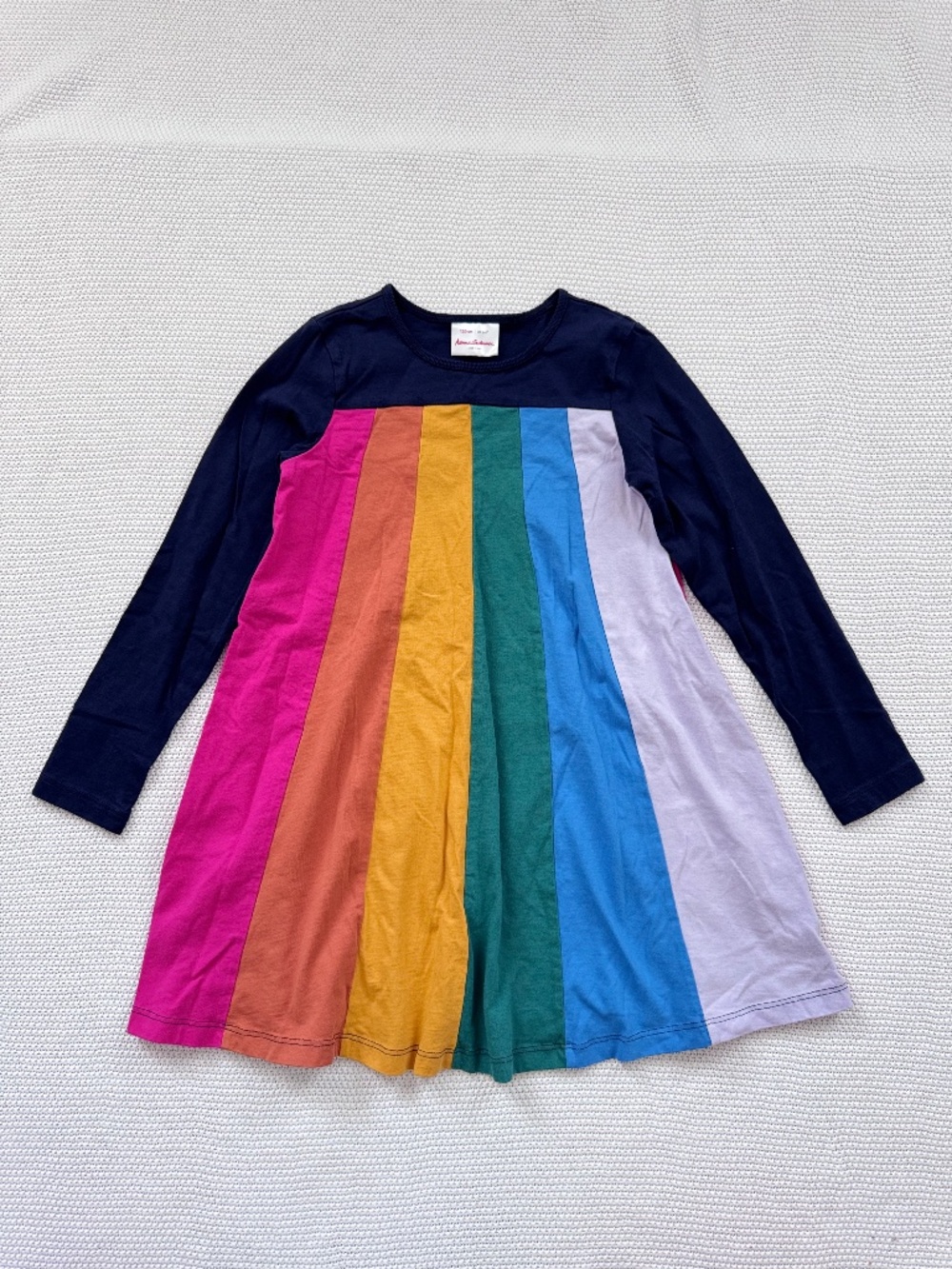 Hannah Anderson Rainbow Stripe Swing Dress